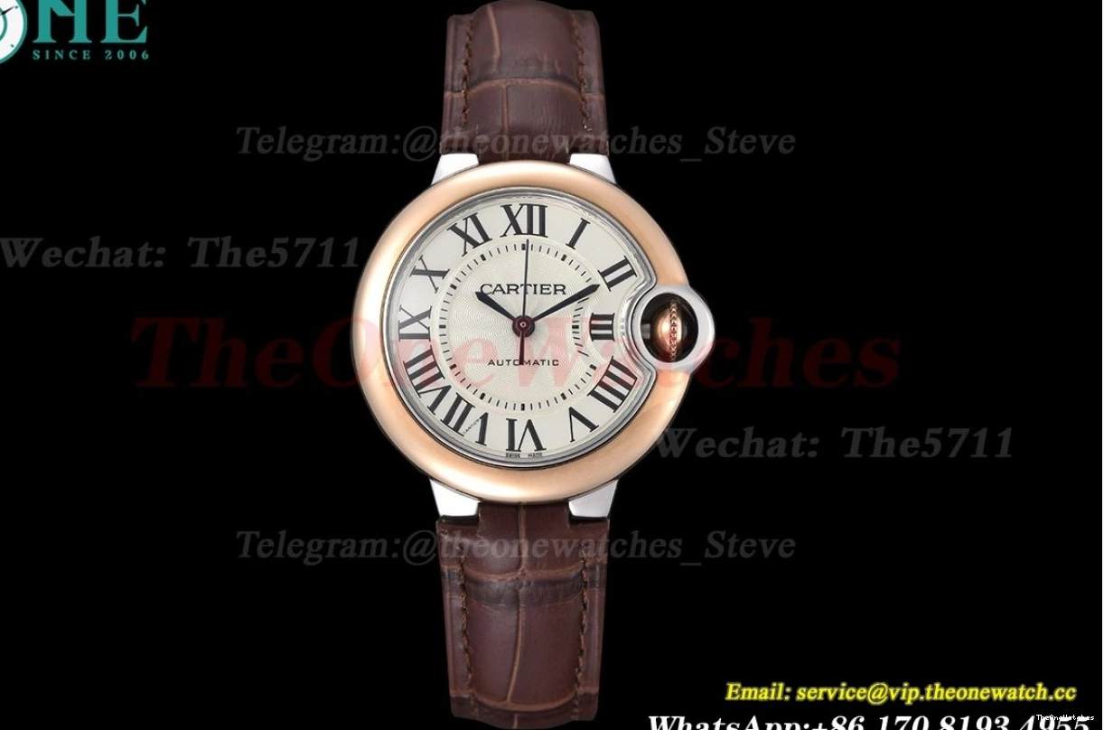 Stk White NH05 De SS Ballon GDF 33mm Bleu LE Cartier 0227